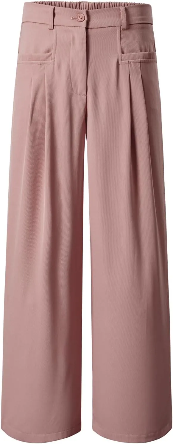 EVALESS Work Pants Women High Waisted Business Casual Outfits 2024 Office Dress Pant Trousers
