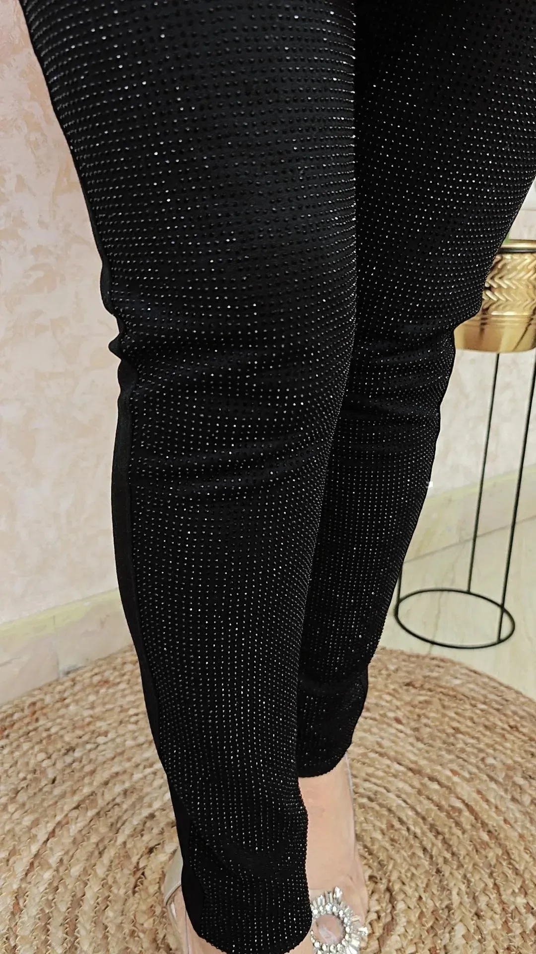 Full length Rhinestone jegging