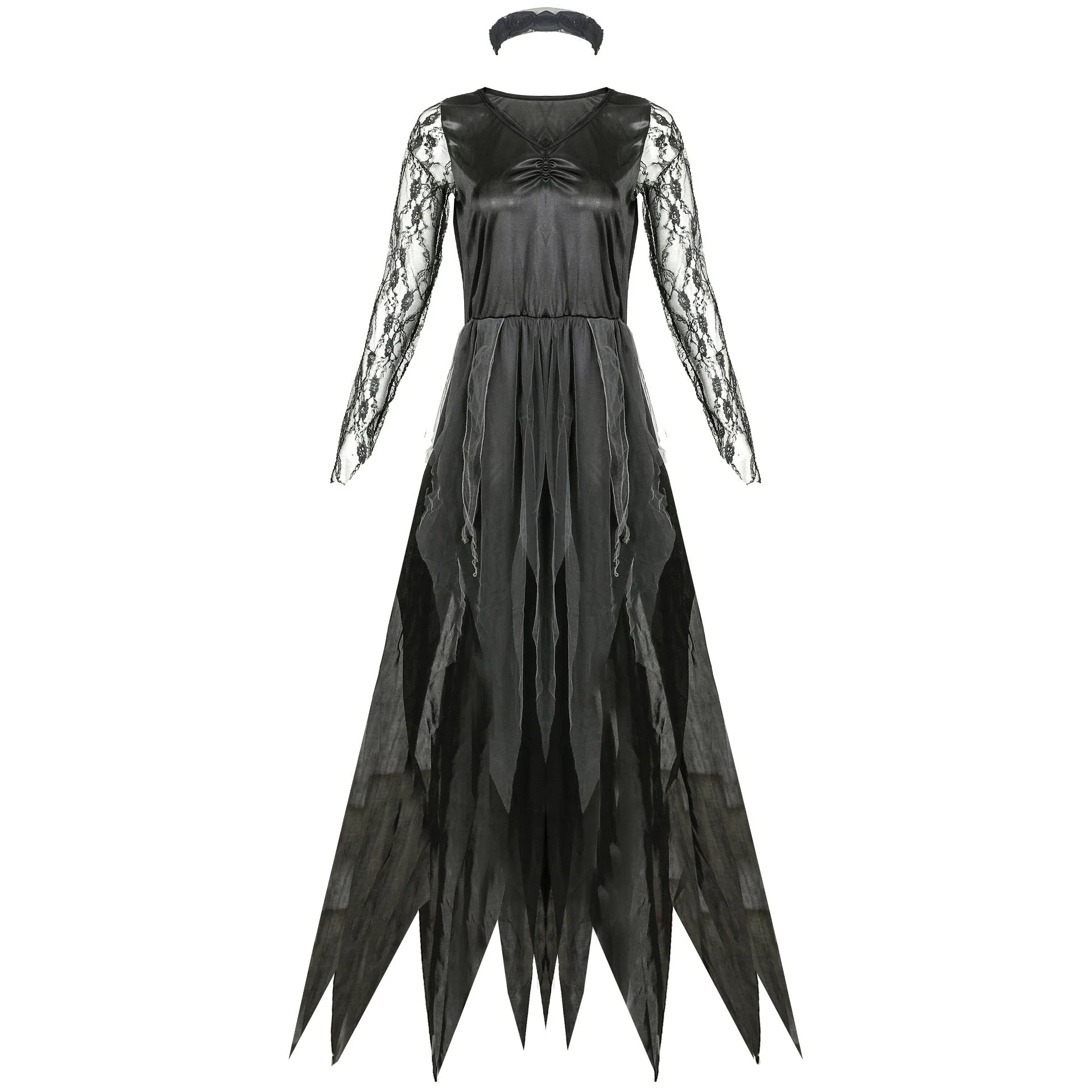 Halloween vampire dress gauze ghost bride costume cosplay stage play female zombie dress uniform