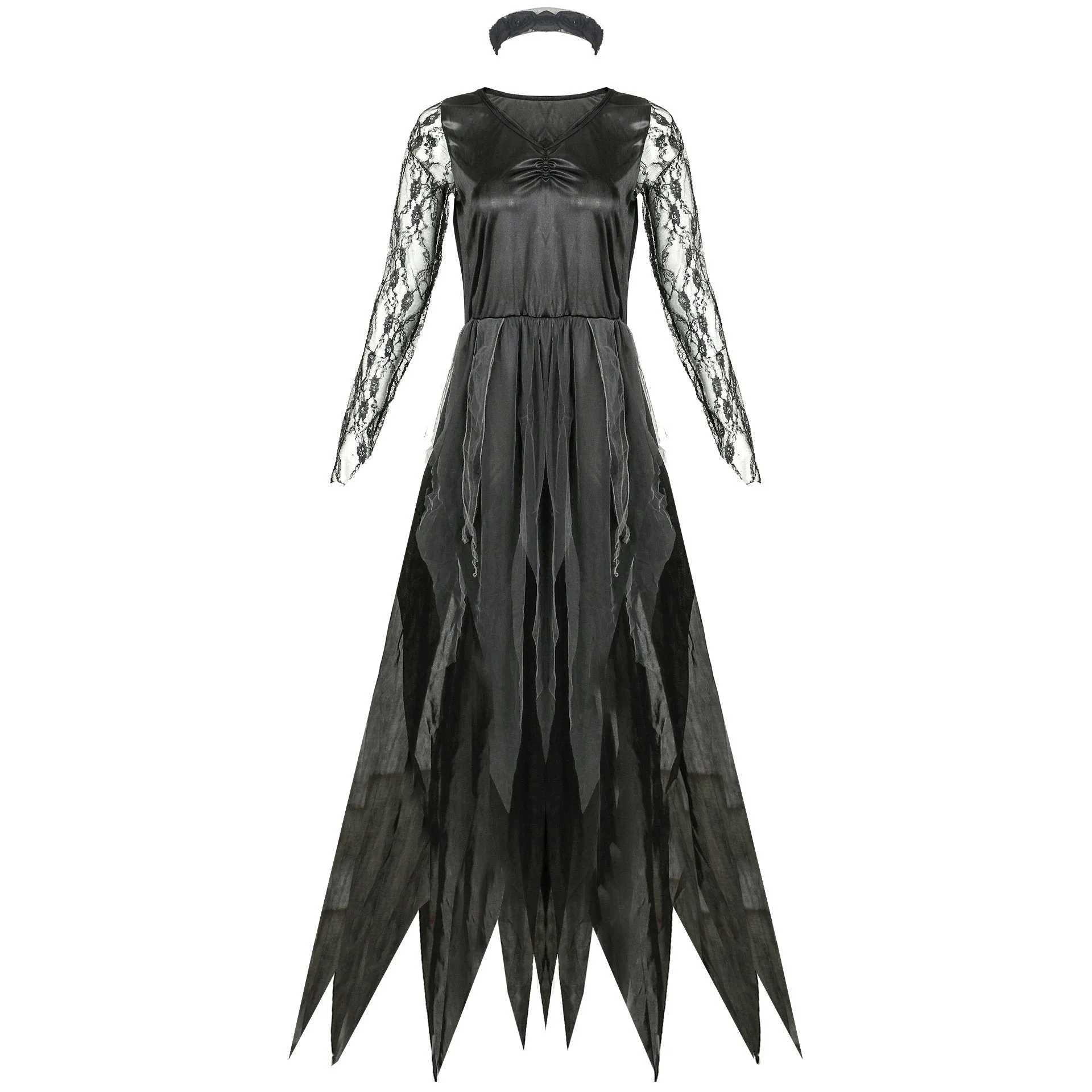 Halloween vampire dress gauze ghost bride costume cosplay stage play female zombie dress uniform