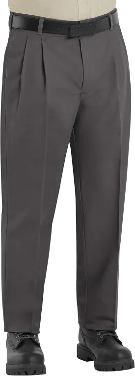Red Kap Men's Executive Double Pleated Twill Work Slacks
